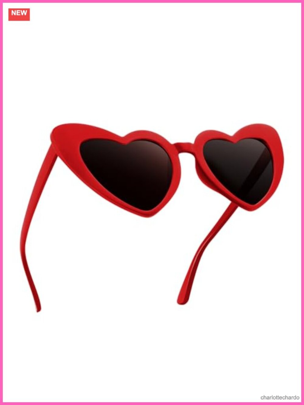 Heart Shaped Sunglasses Women Retro Cat Eye Party Favors Plastic
